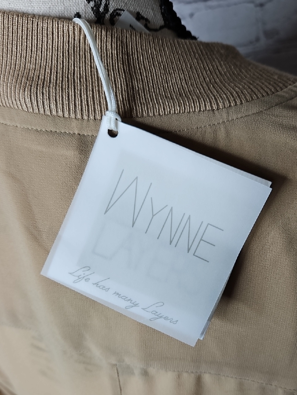 Wynne Layers Sheer Beige Longline Layering Zip Front Jacket NWT Size XL - Picture 3 of 7